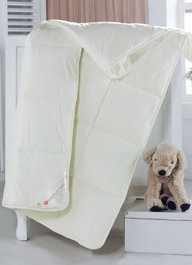 L'essentiel linge de maison Edredón para bebé en algodón con relleno de lana, Crudo